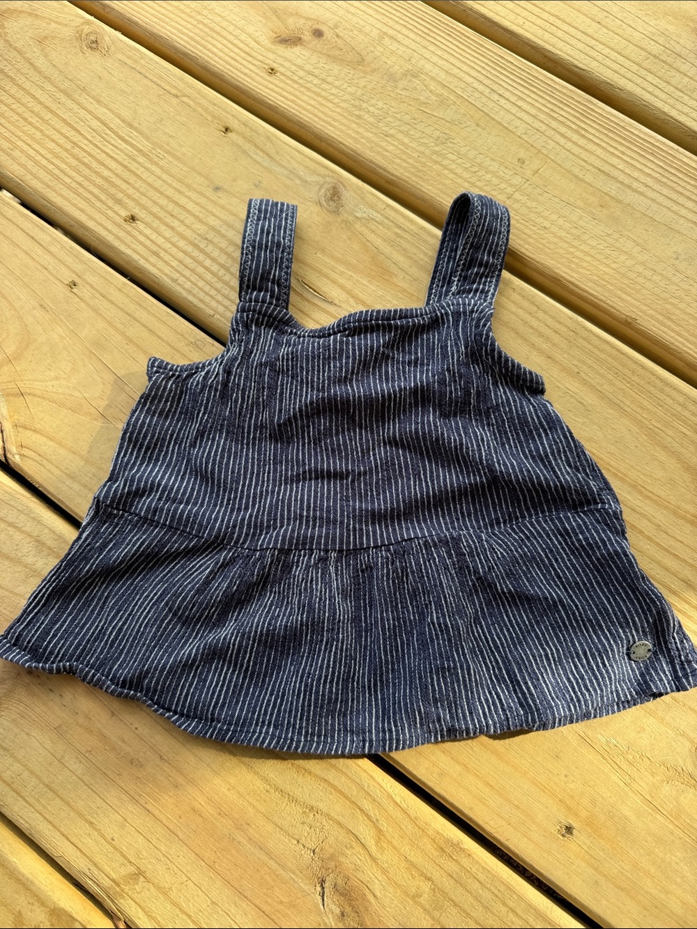 Girls RoxyGirl Striped Navy Blue and White Tank Top Size 5